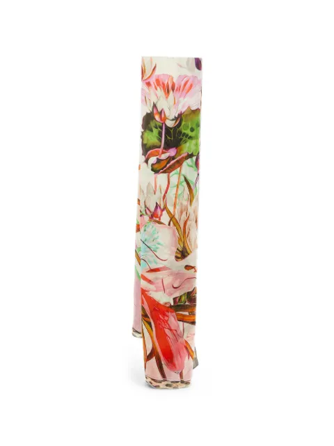 Roberto Cavalli Vintage estola de seda con estampado floral