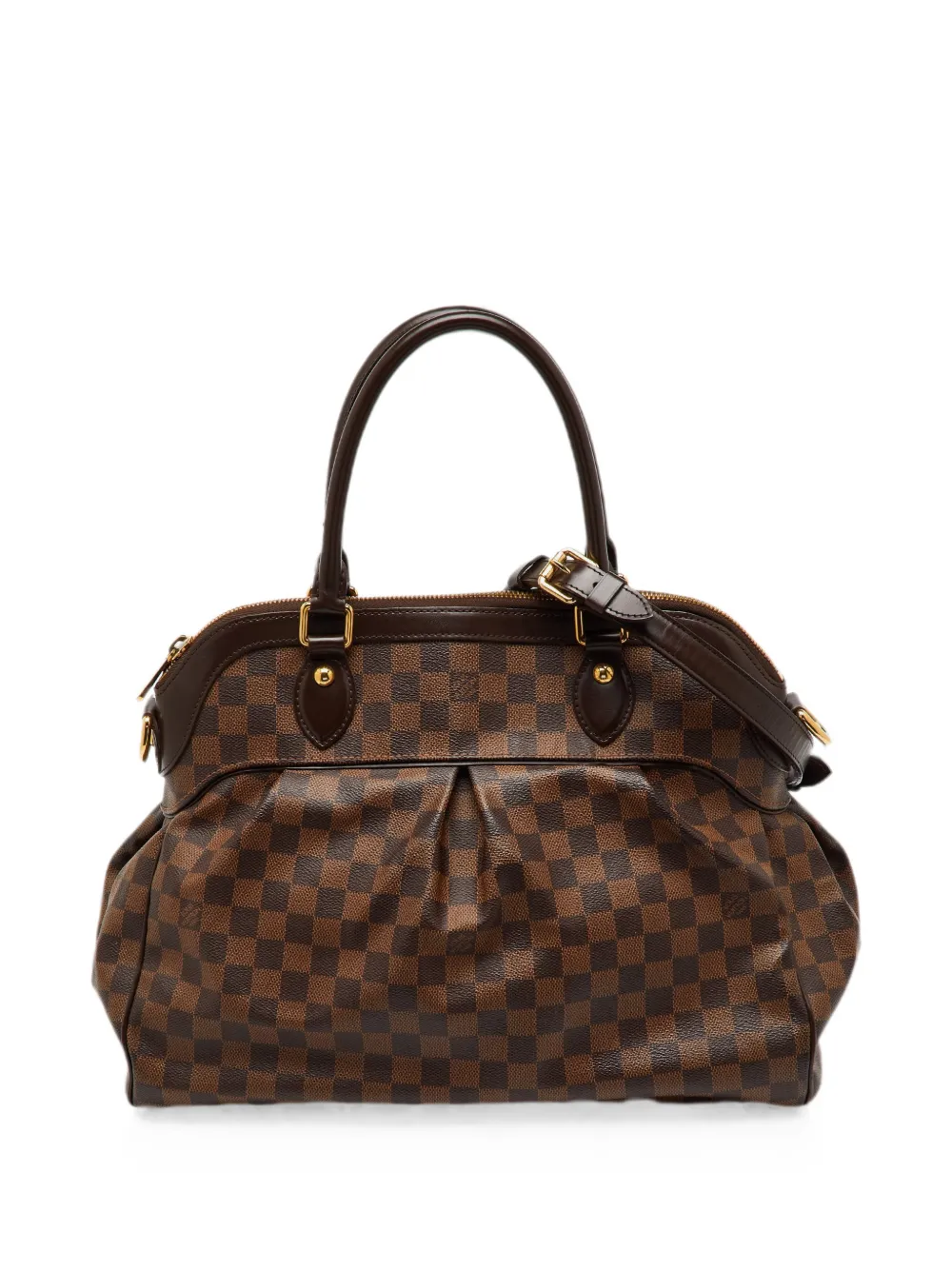 Louis Vuitton Pre-Owned Borsa tote Trevi Damier Ebene media 2007 - Marrone