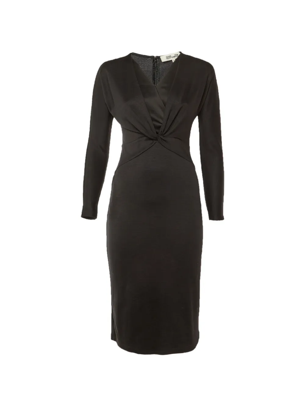 Diane Von Furstenberg Vintage knot-detail midi dress - Nero