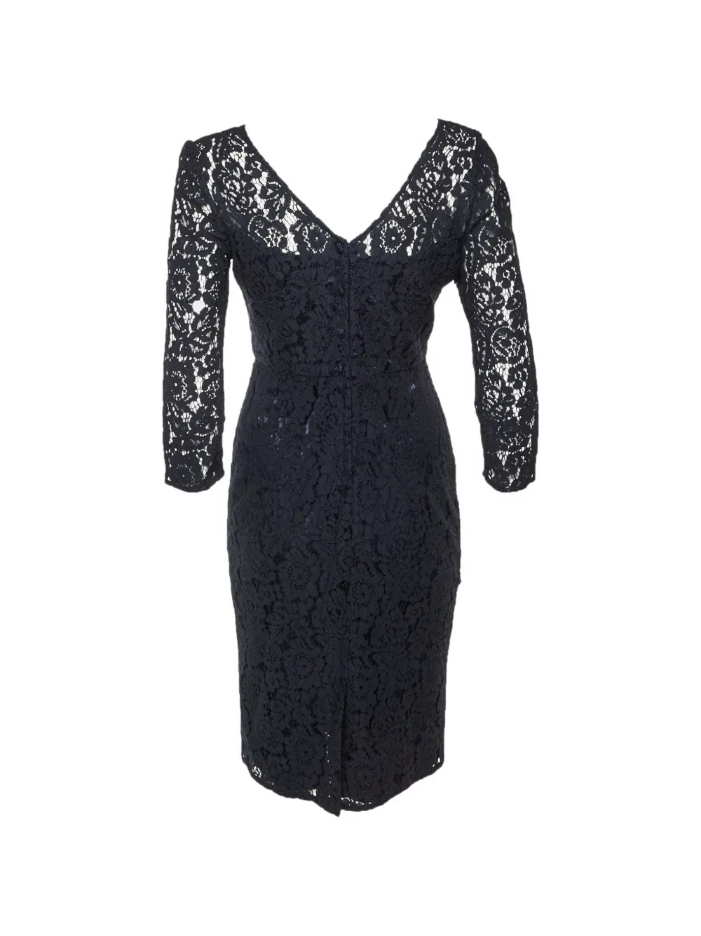 Dolce & Gabbana Pre-Owned floral-lace maxi dress - Blu