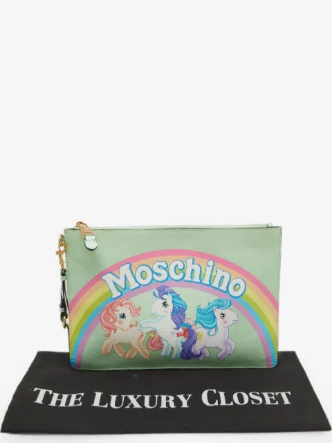 Moschino Pre-Owned My Little Pony zip pouch clutch bag