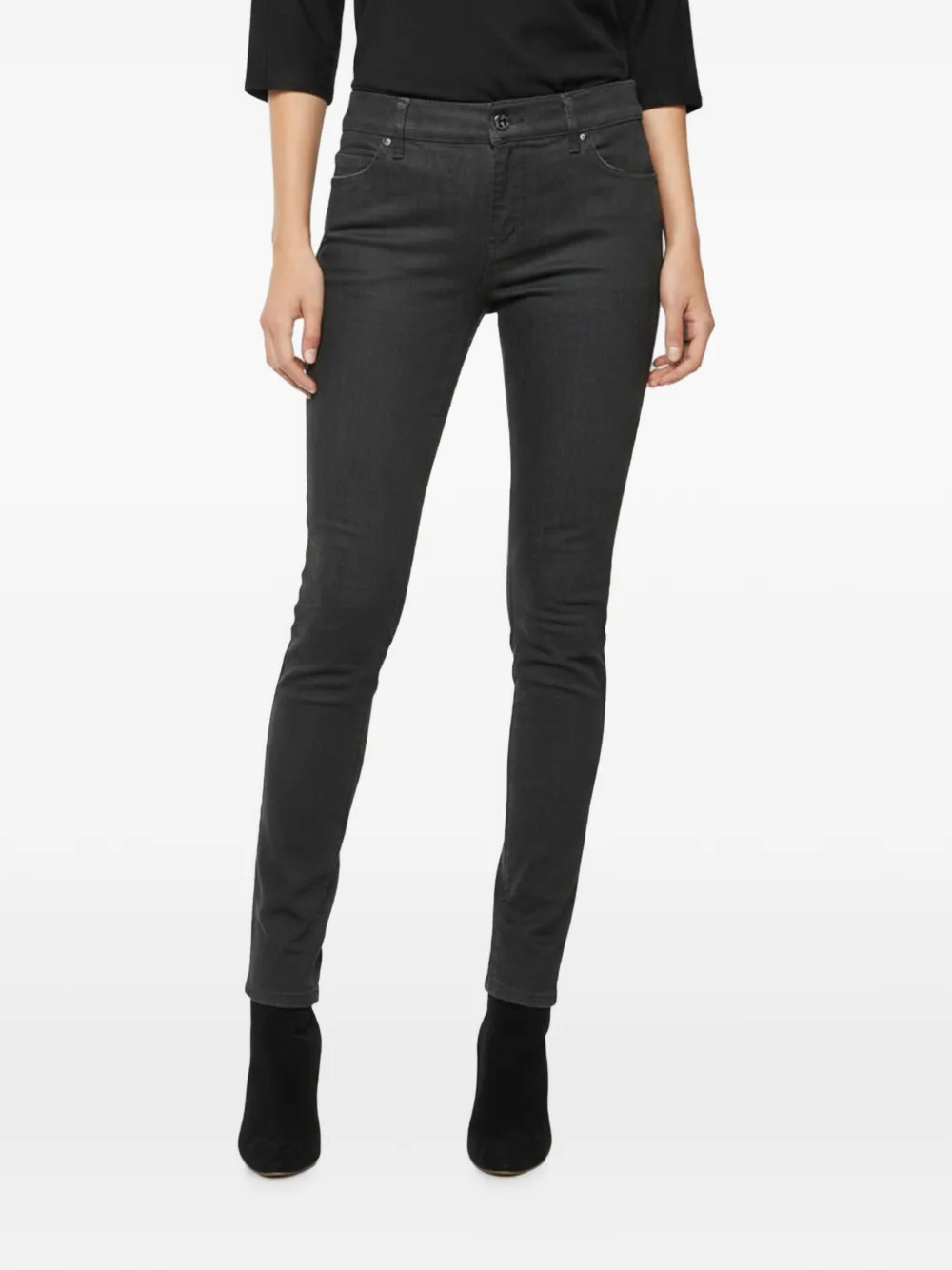 Valentino Garavani Pre-Owned distressed slim-fit jeans - Nero