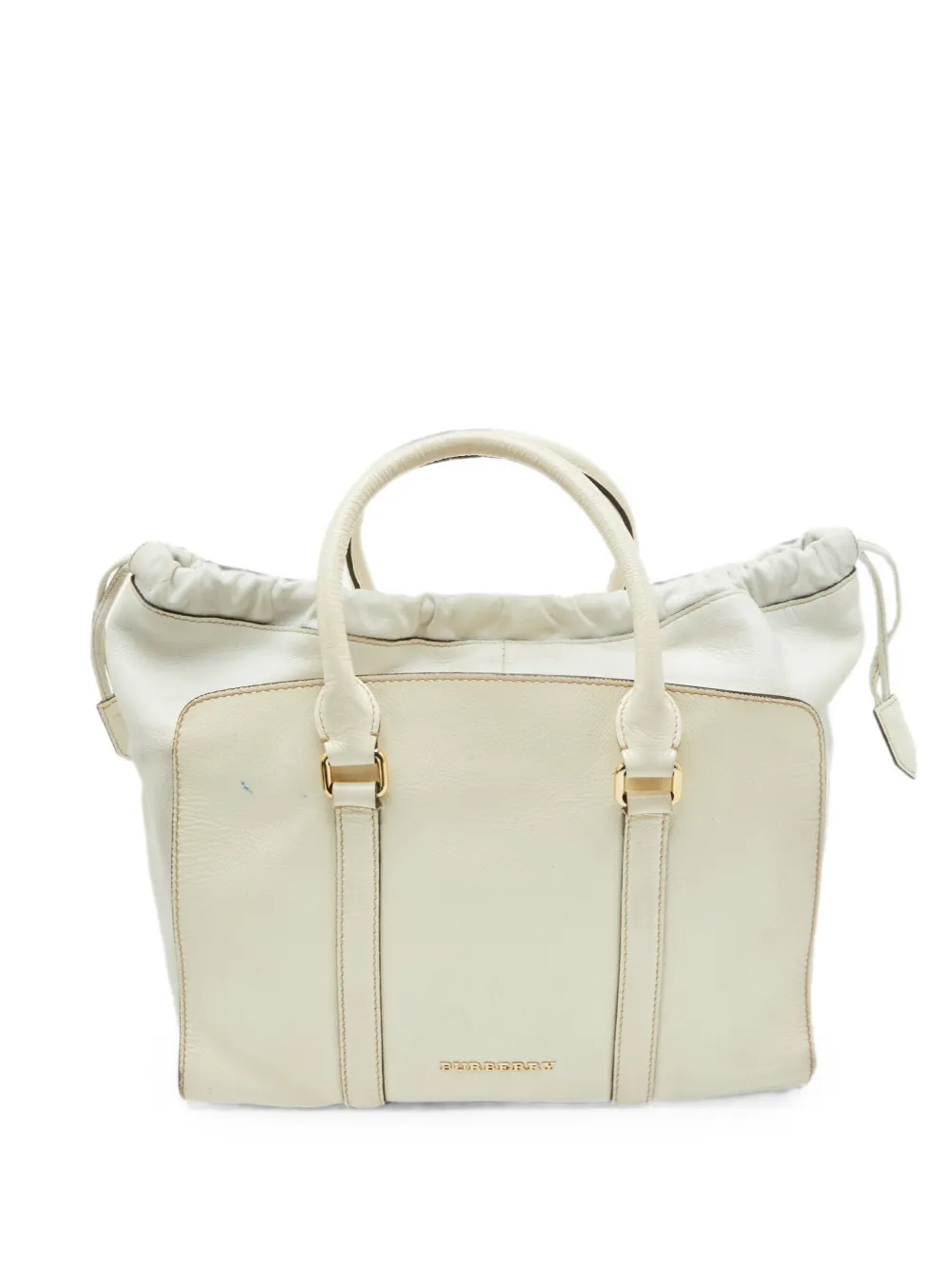 Burberry Pre-Owned Dinton leather tote bag - Bianco