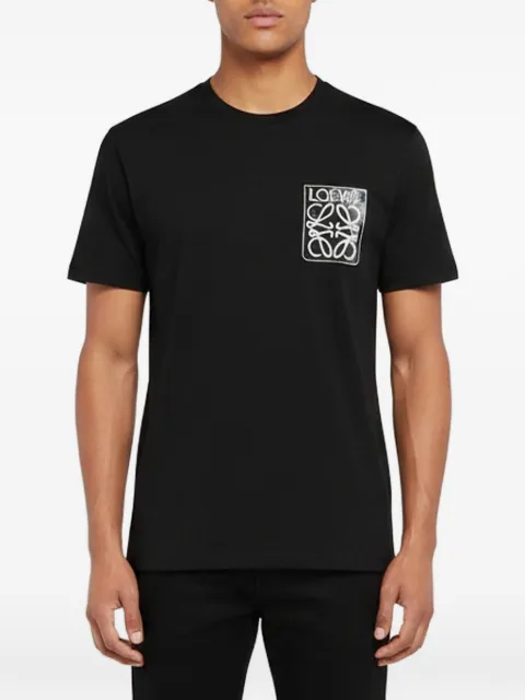 Loewe Pre-Owned Anagram patch cotton T-shirt