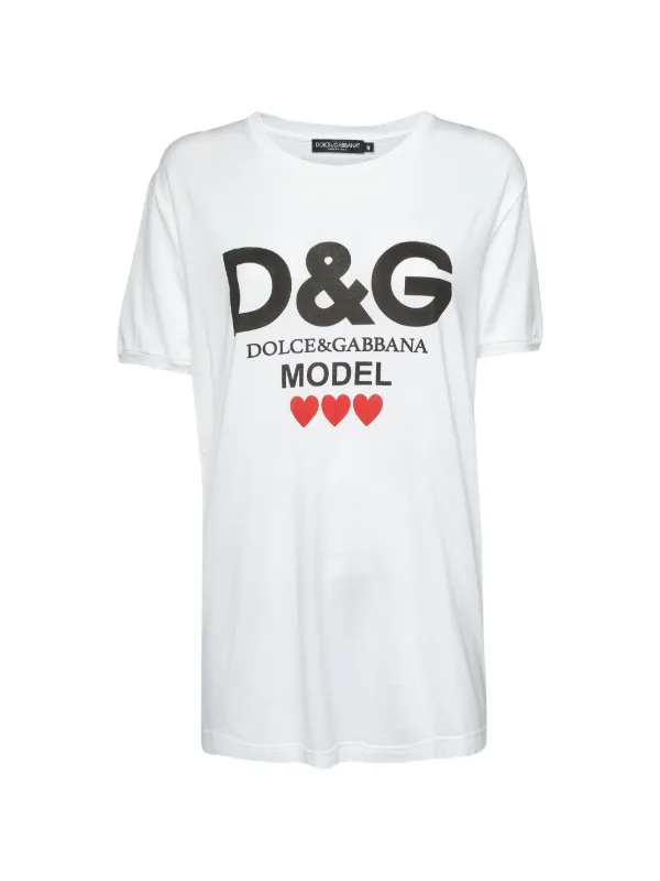Dolce & Gabbana Pre-Owned ハートプリント Tシャツ | ホワイト