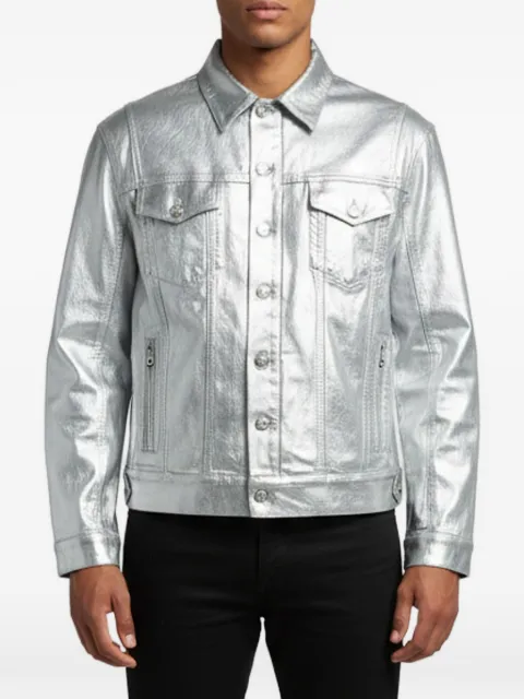 Balmain Pre-Owned metallic denim jacket