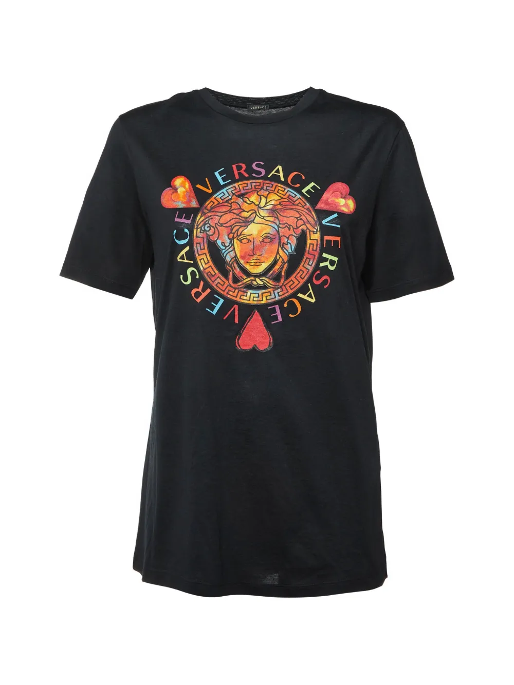Versace Pre-Owned Medusa logo-print T-shirt - Nero