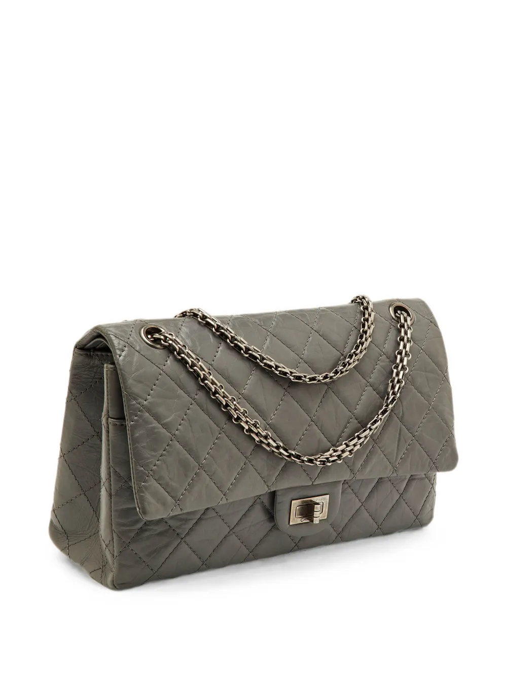 CHANEL Pre-Owned Borsa a spalla Reissue 2.55 Classica 226 trapuntata 2008-2009 - Grigio