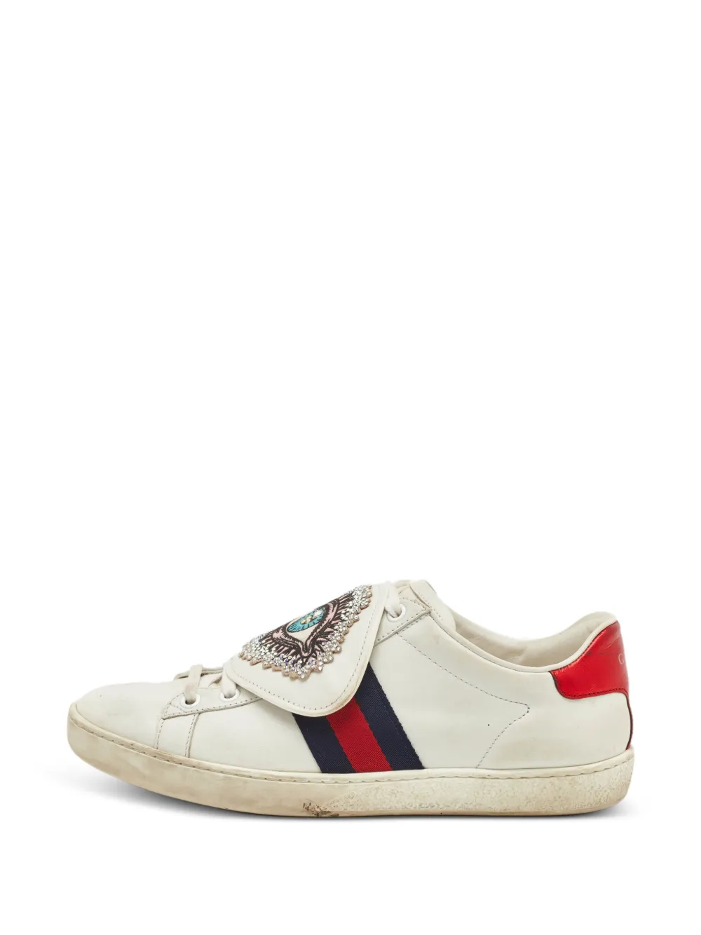 Gucci Pre-Owned Ace removable-patches sneakers - Weiß