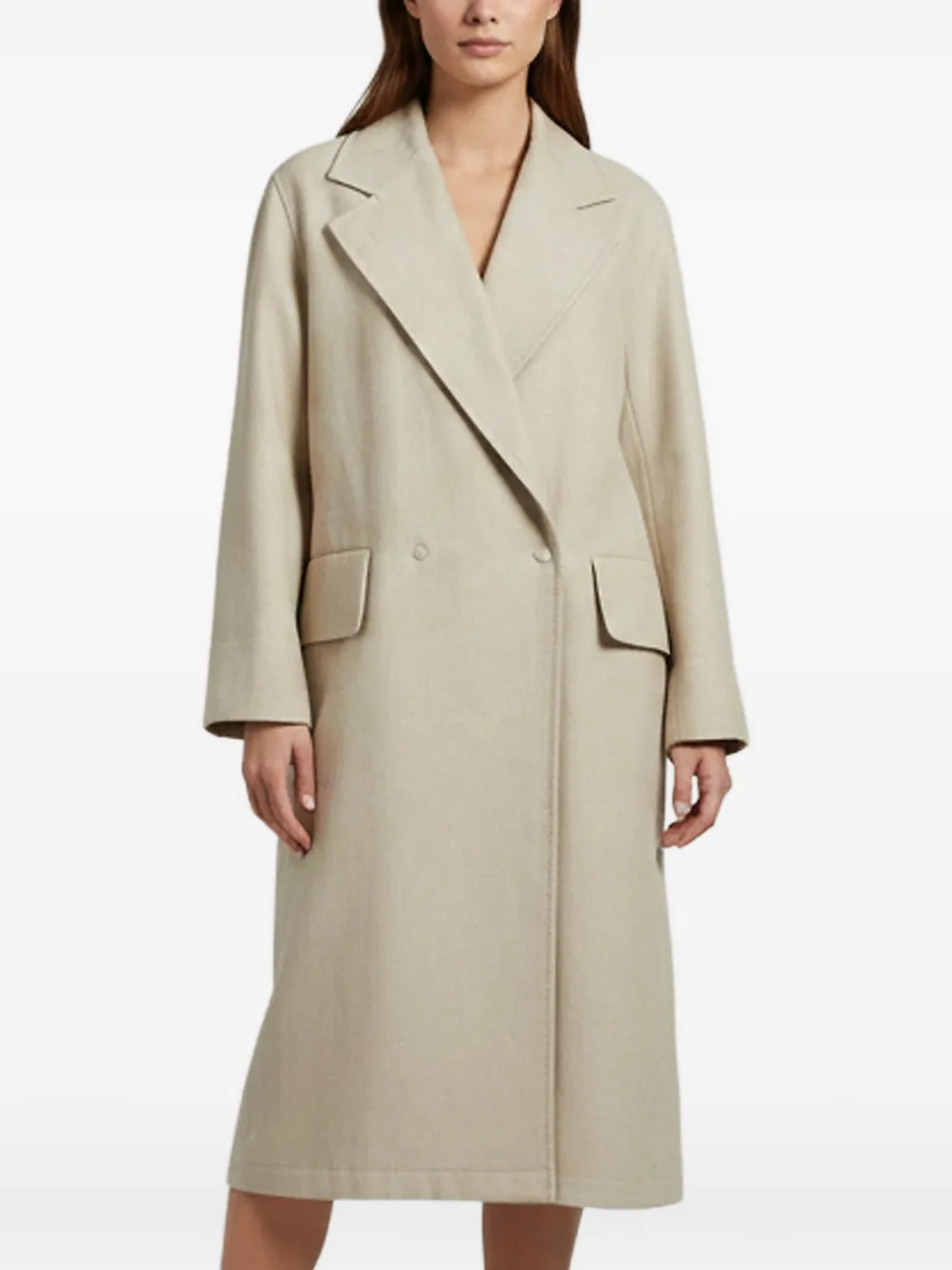 Max Mara Mescal double-breasted coat - Toni neutri