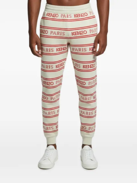 Kenzo Pre-Owned logo-print knit trousers