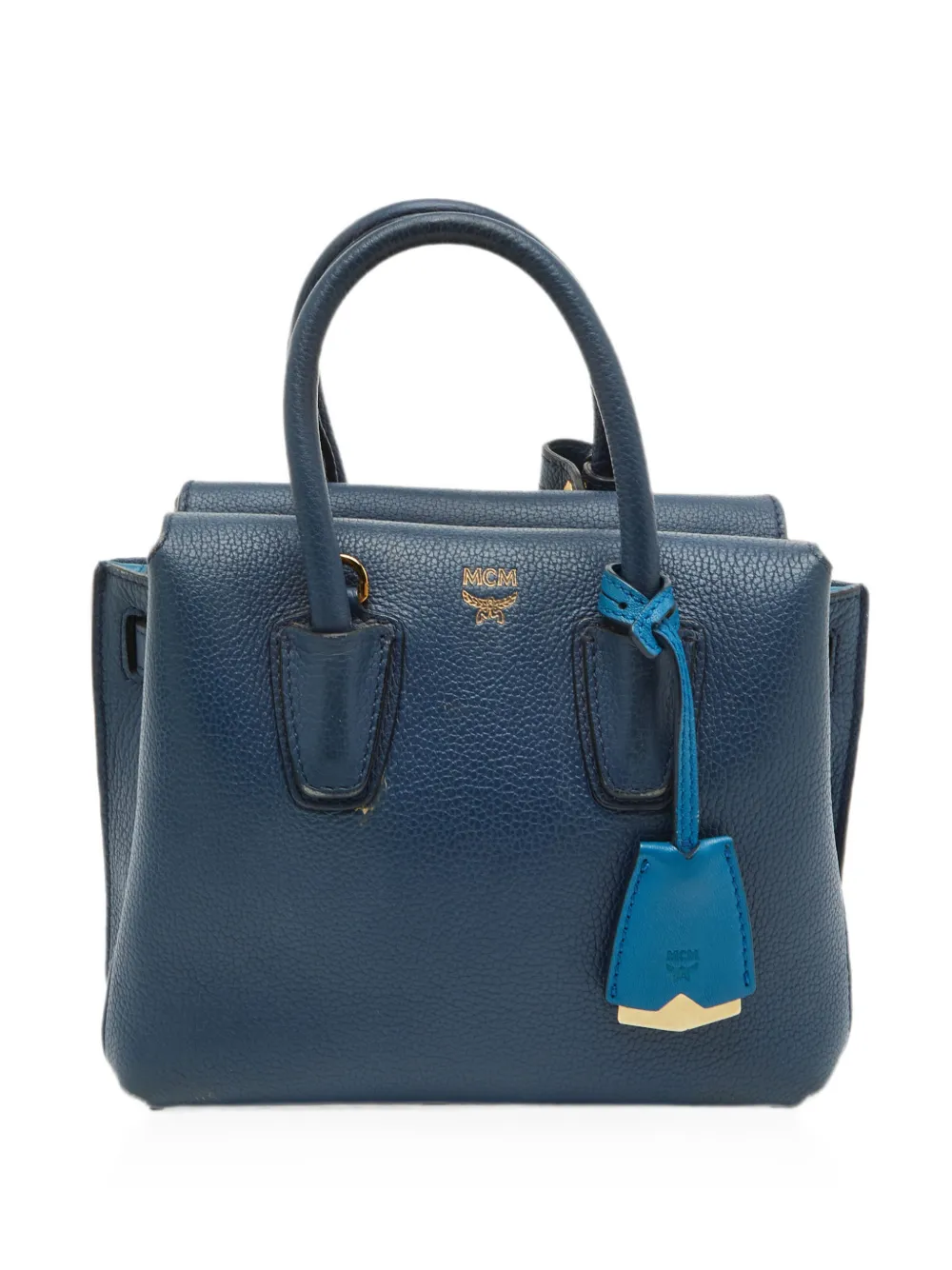MCM Pre-Owned Borsa tote Milla mini in pelle - Blu