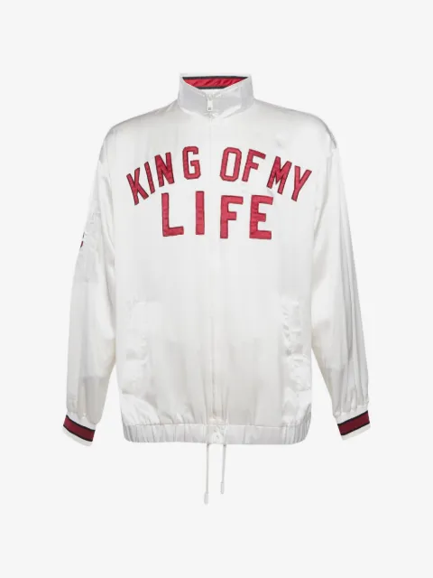 Dolce & Gabbana Pre-Owned chamarra bomber con eslogan bordado