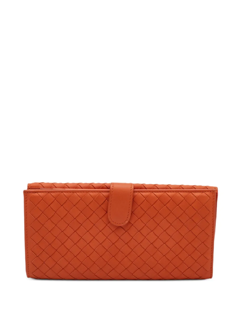 Bottega Veneta Pre-Owned 2008 Intrecciato flap wallet - Arancione