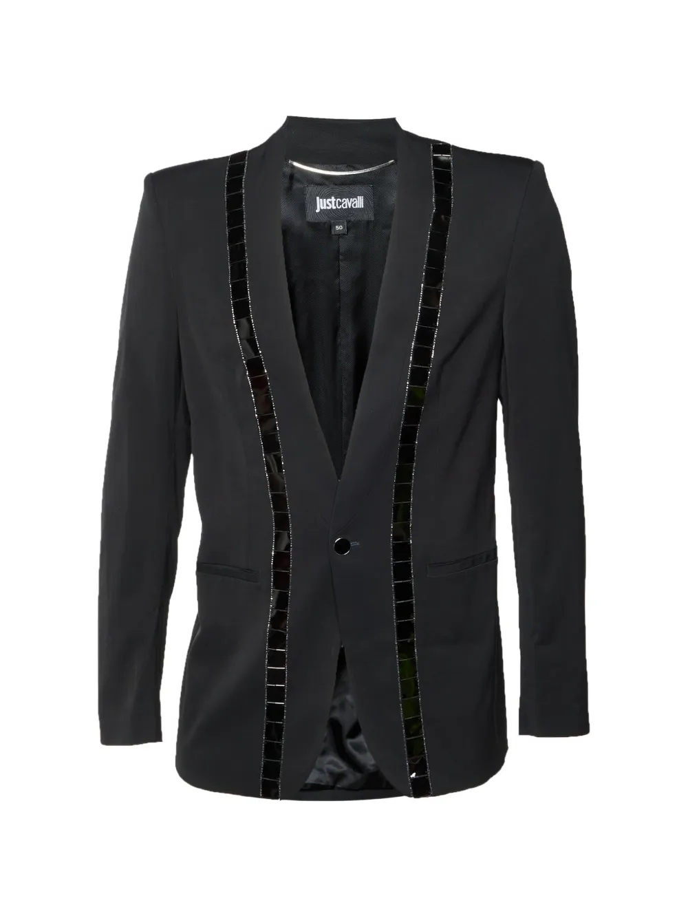 Just Cavalli Vintage embellished single-breasted blazer - Schwarz