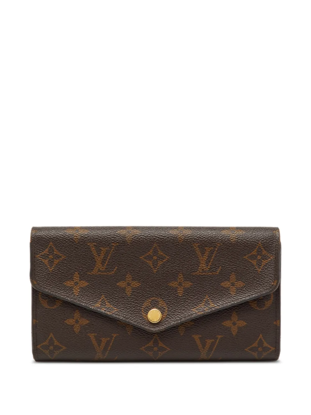 Louis Vuitton Pre-Owned 2016 Sarah Monogram-pattern continental wallet - Marrone