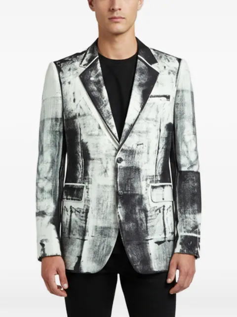 Alexander McQueen Pre-Owned Trompe-l'oeil single-breasted blazer