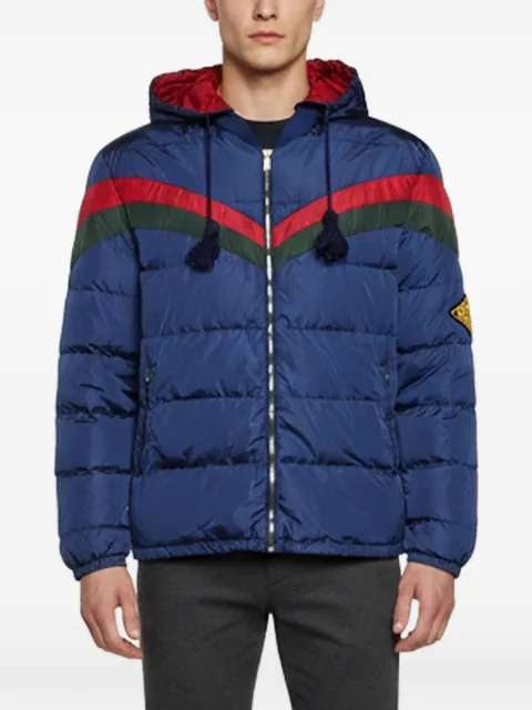 Gucci Pre-Owned 人字纹图案条纹绗缝夹克