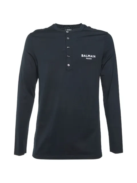 Balmain Pre-Owned embroidered logo T-shirt