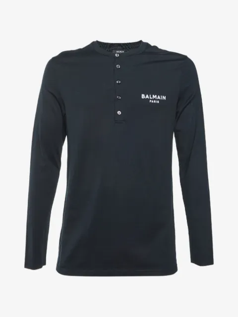 Balmain Pre-Owned embroidered logo T-shirt