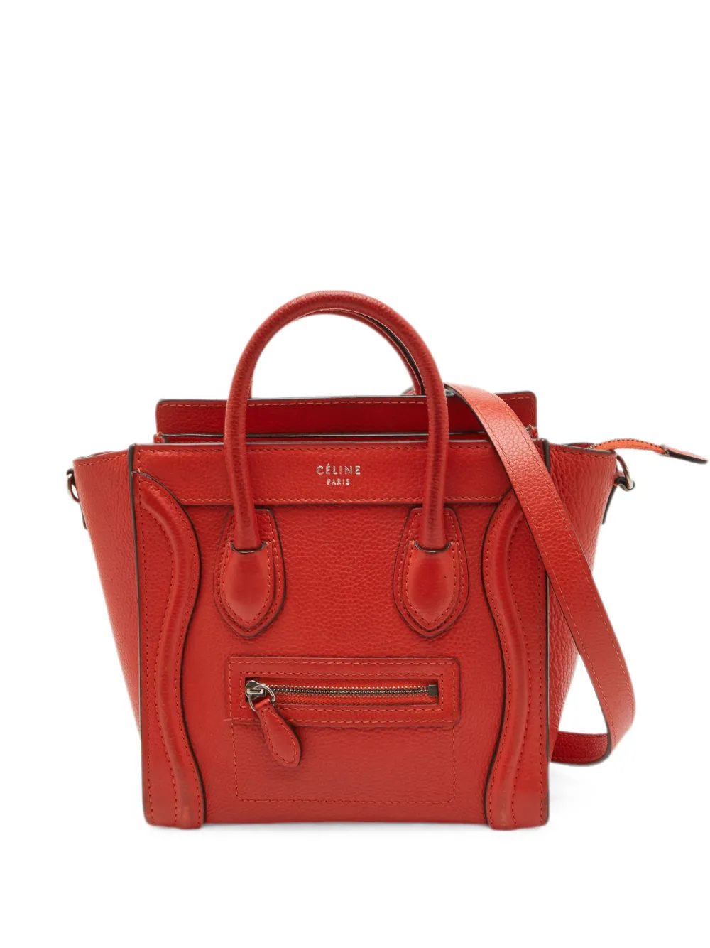 Celine Pre-Owned Luggage Nano tote bag - Rosso