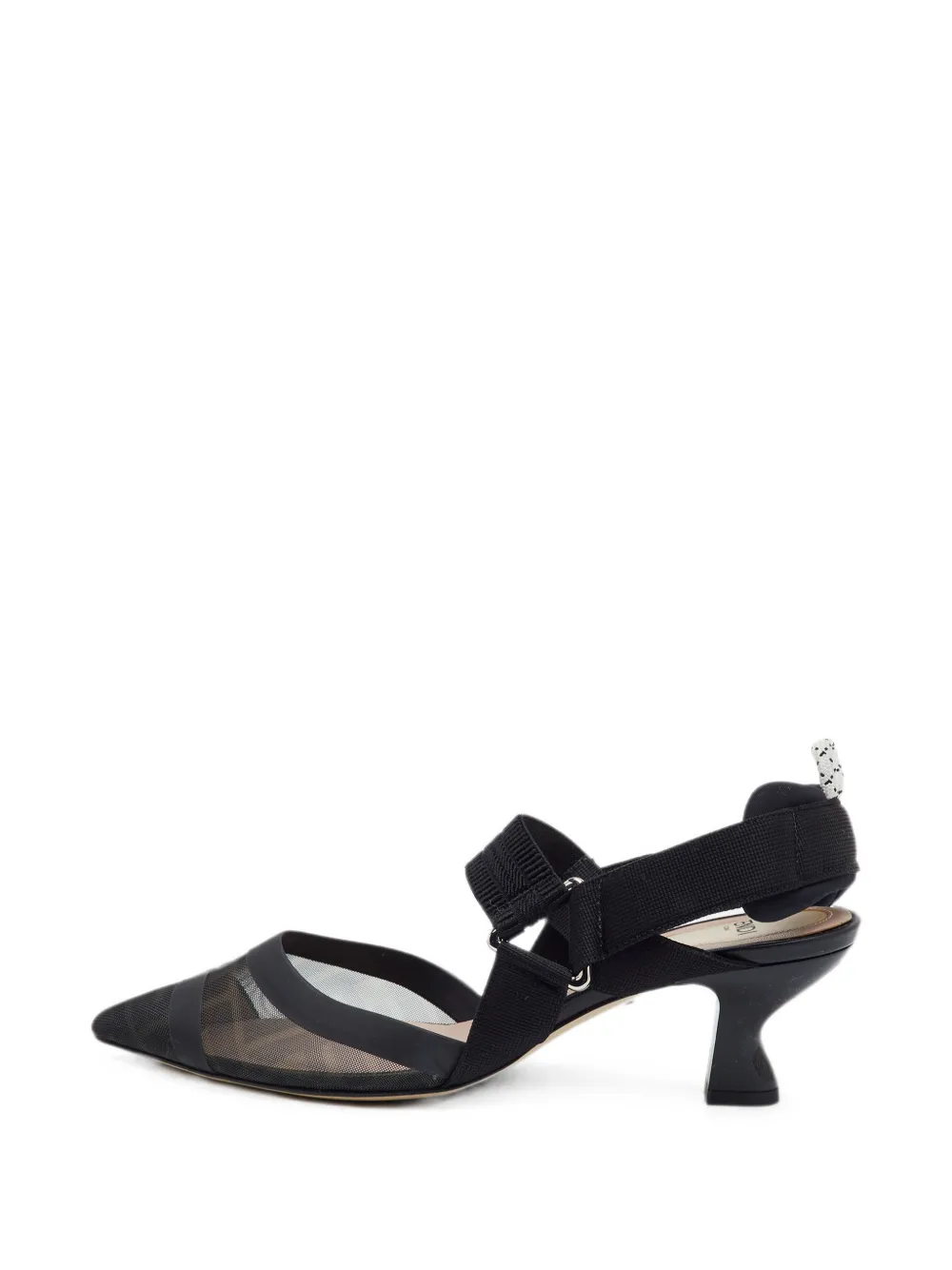 Fendi Pre-Owned Colibri Zucca mesh pumps - Nero