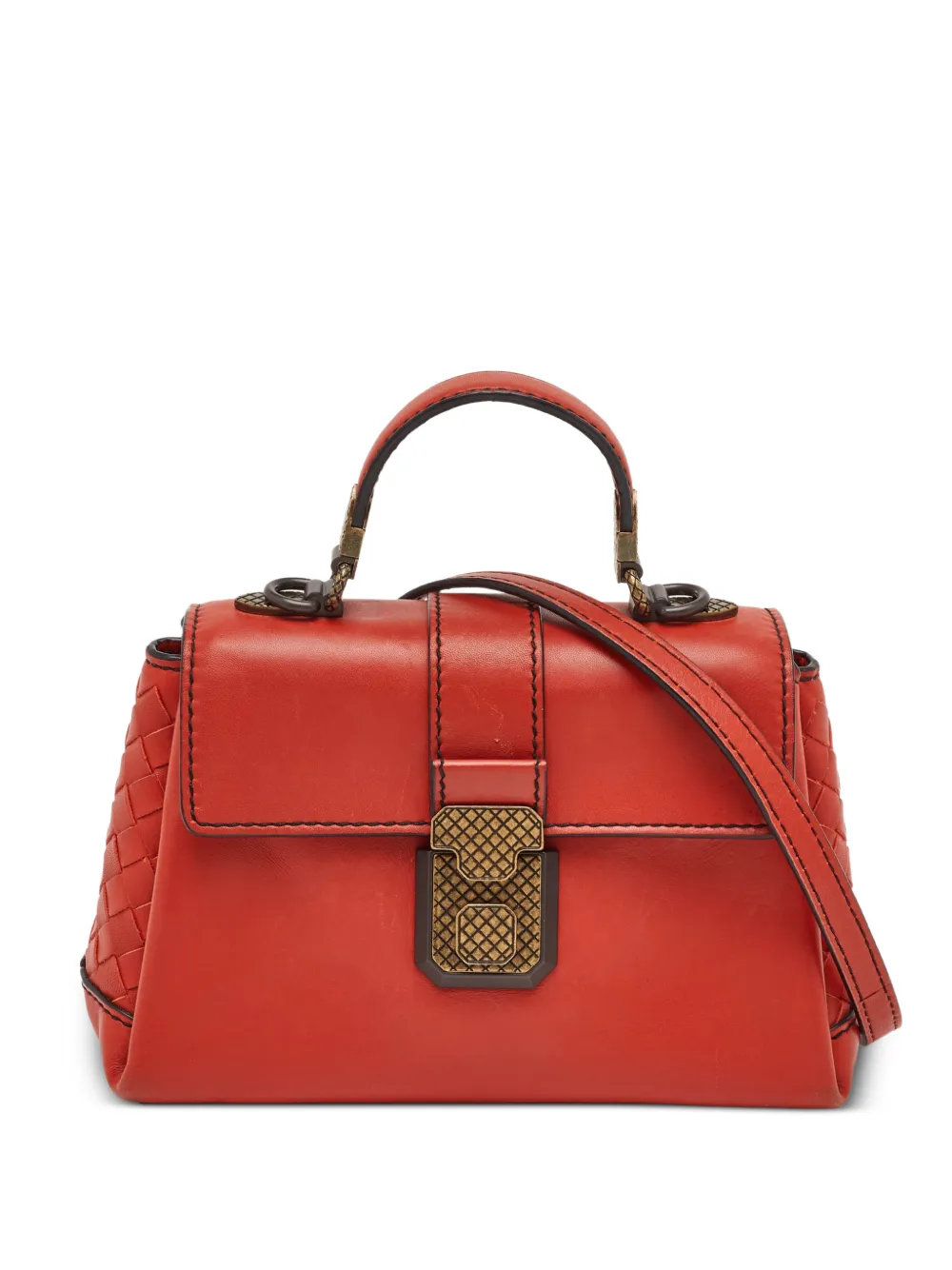 Bottega Veneta Pre-Owned Borsa a mano Piazza mini - Rosso