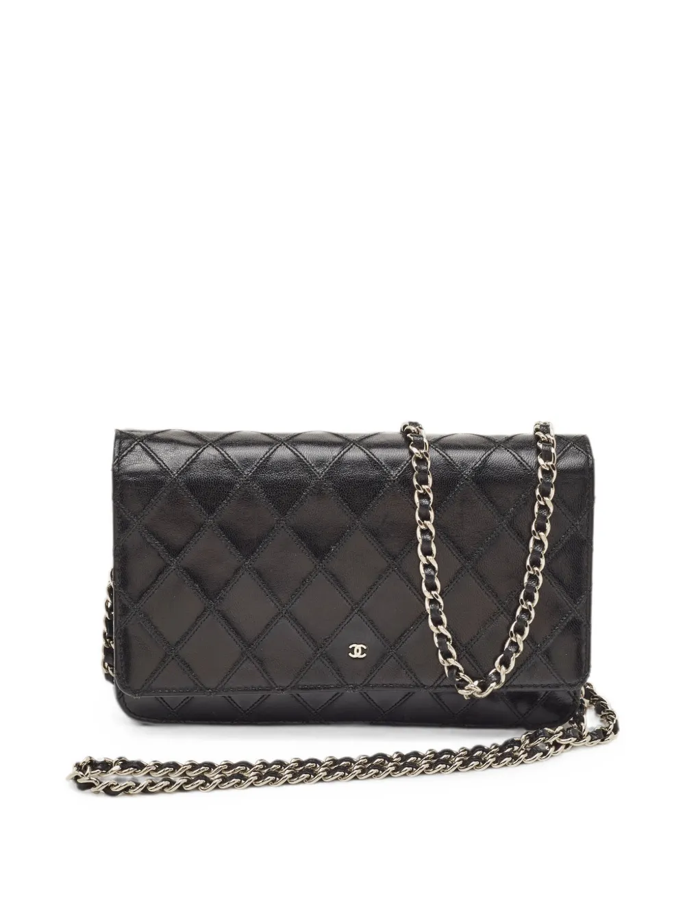 CHANEL Pre-Owned 2009-2010 gesteppte Mini-Tasche mit CC - Schwarz