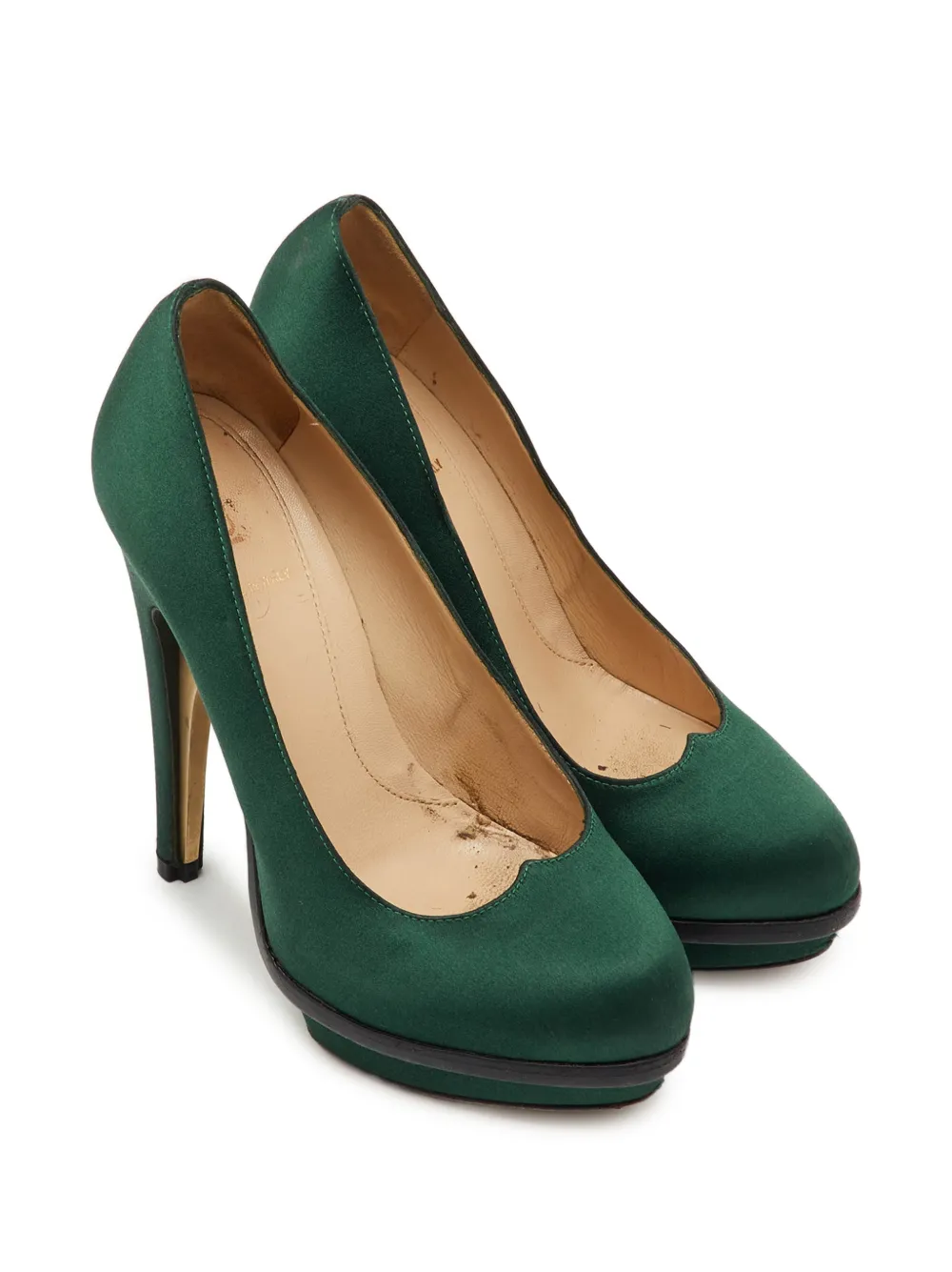 Fendi Pre-Owned Bridge platform pumps - Verde