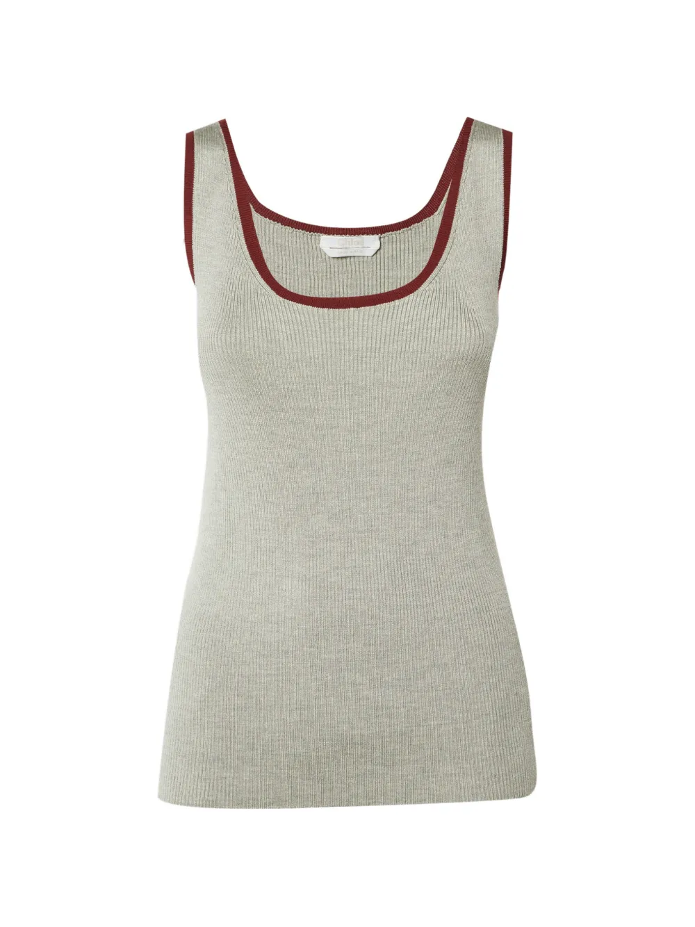 Chloé Pre-Owned ribbed-knit tank top - Grigio