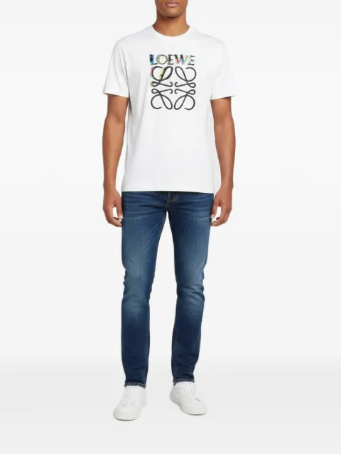 Loewe Pre-Owned Glitch Anagram crewneck T-shirt