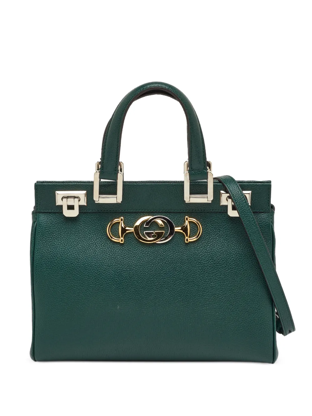 Gucci Pre-Owned small Zumi leather two-way handbag - Verde