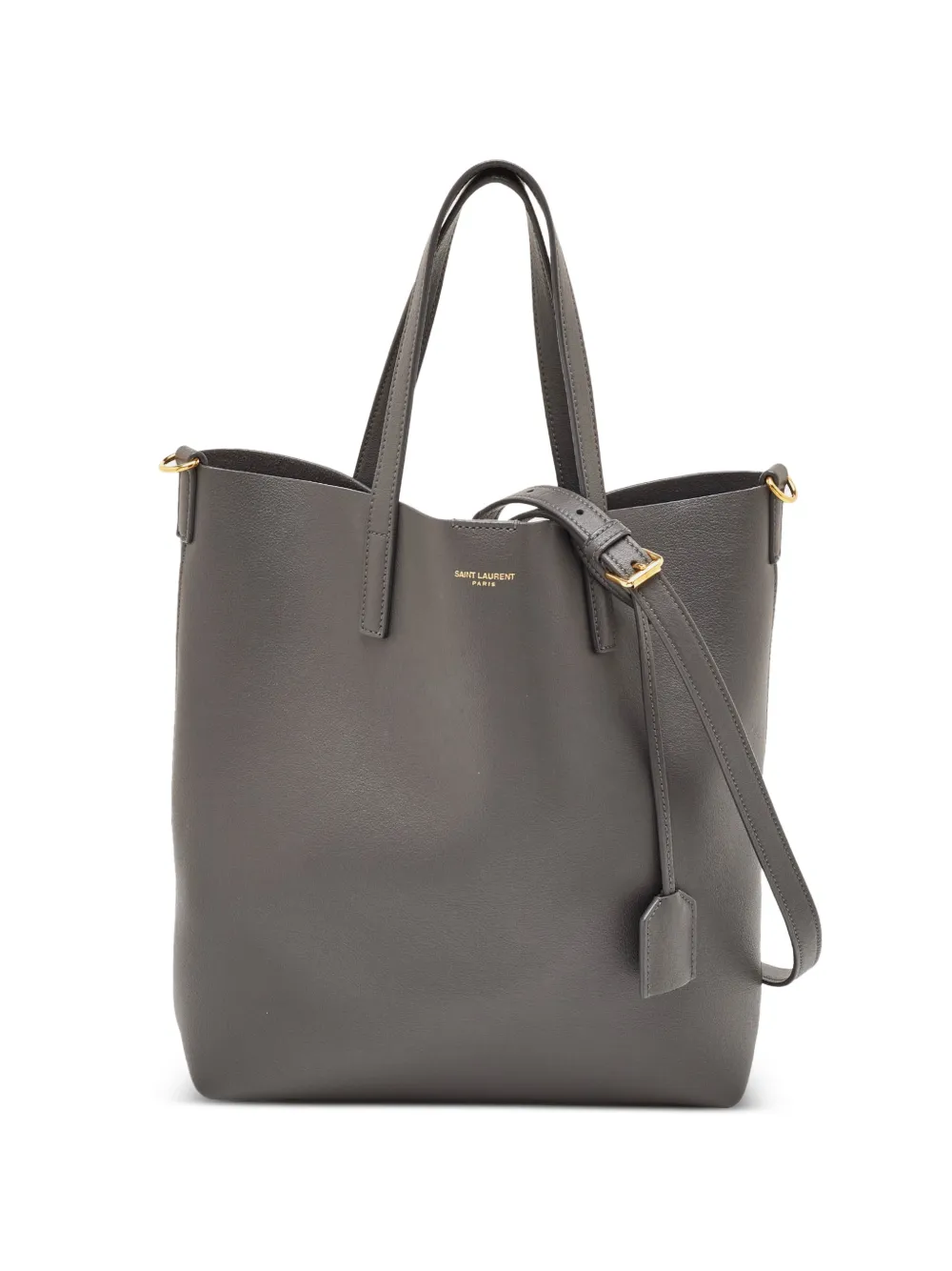 Saint Laurent Pre-Owned 2021 Toy grained-leather tote bag - Grigio