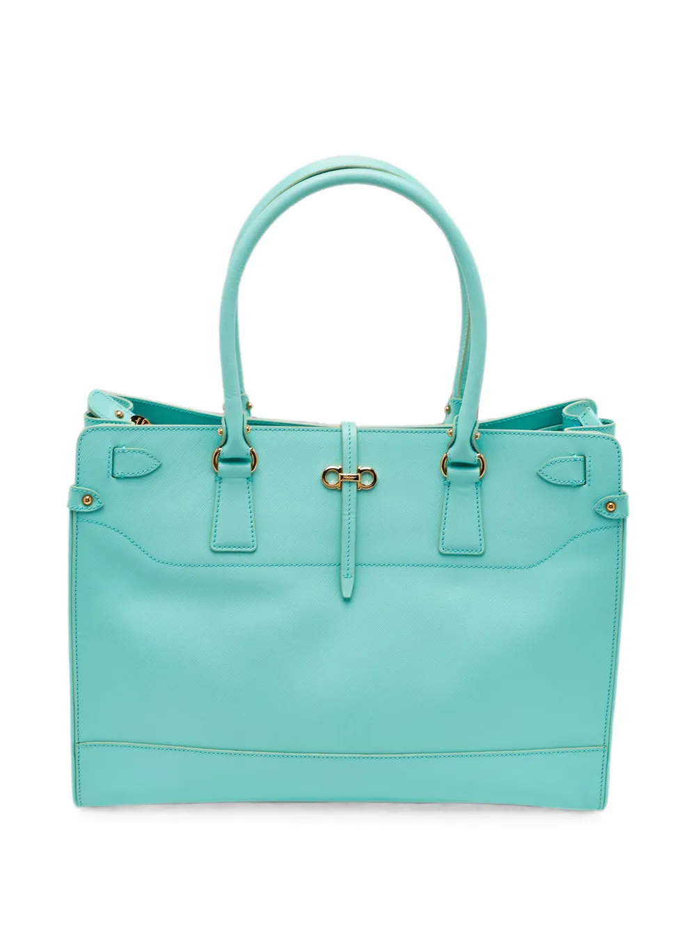 Ferragamo Pre-Owned Borsa a mano Gancini media - Blu