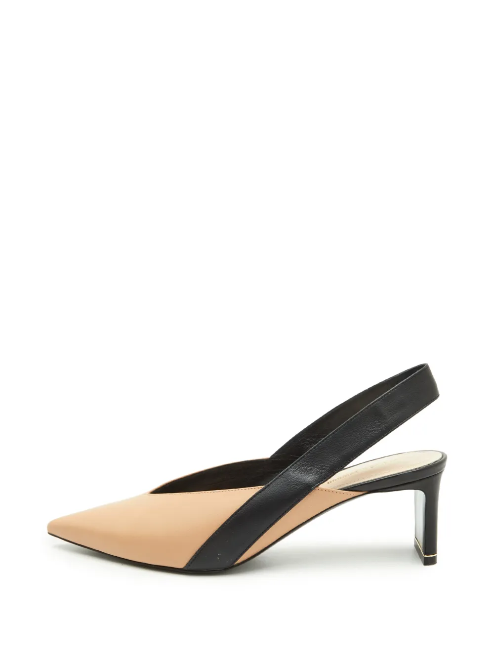 Nicholas Kirkwood pointed toe slingback pumps - Nude