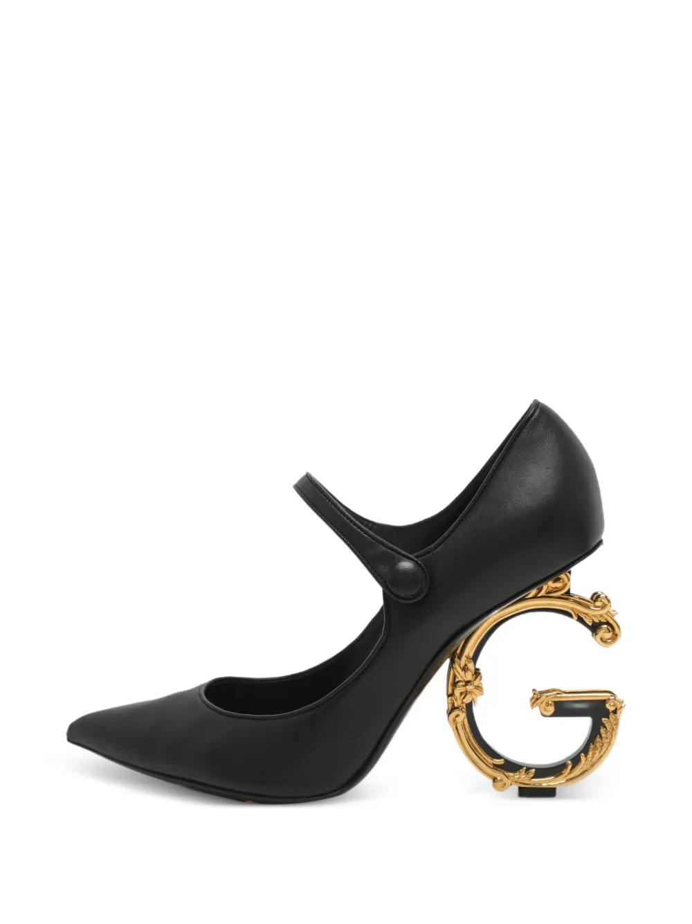 Dolce & Gabbana Pre-Owned Baroque logo-heel pumps - Nero
