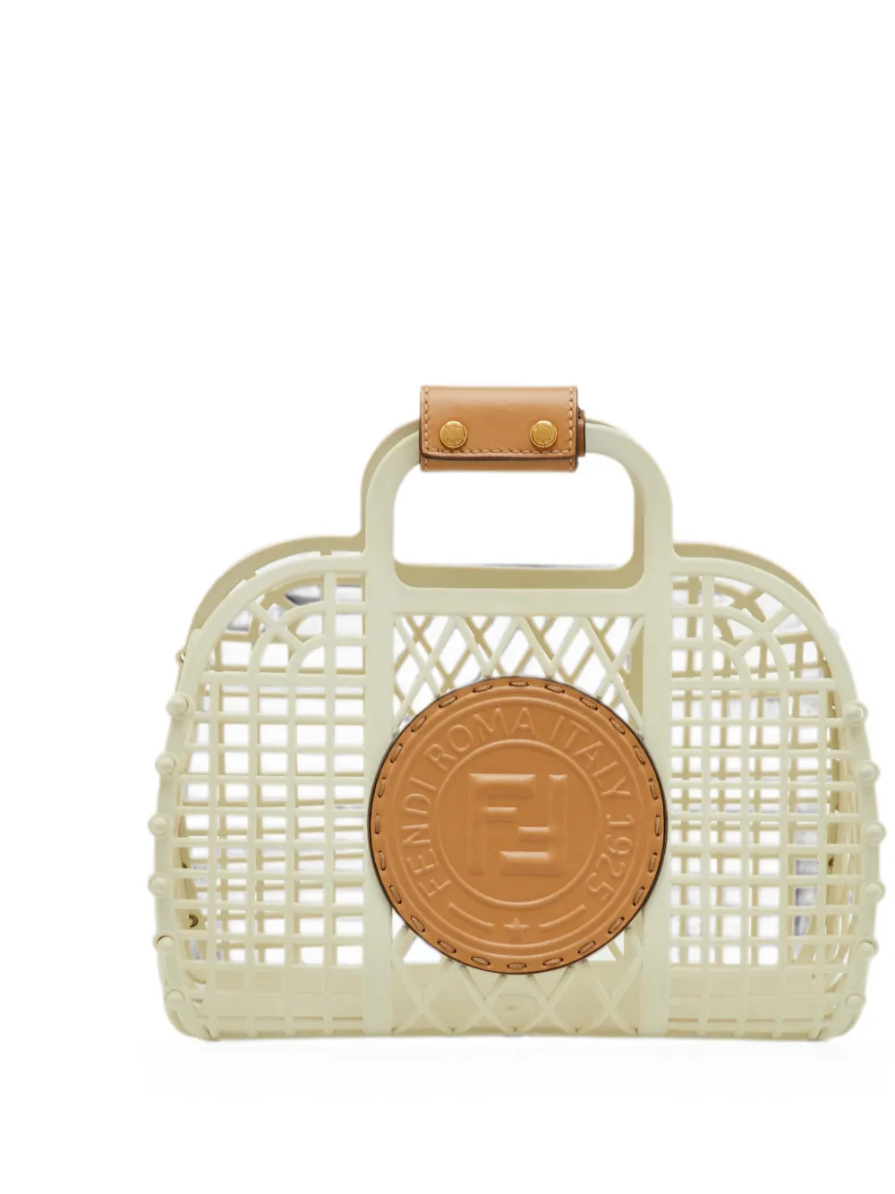 Fendi Pre-Owned Basket logo-stamp tote bag - Toni neutri