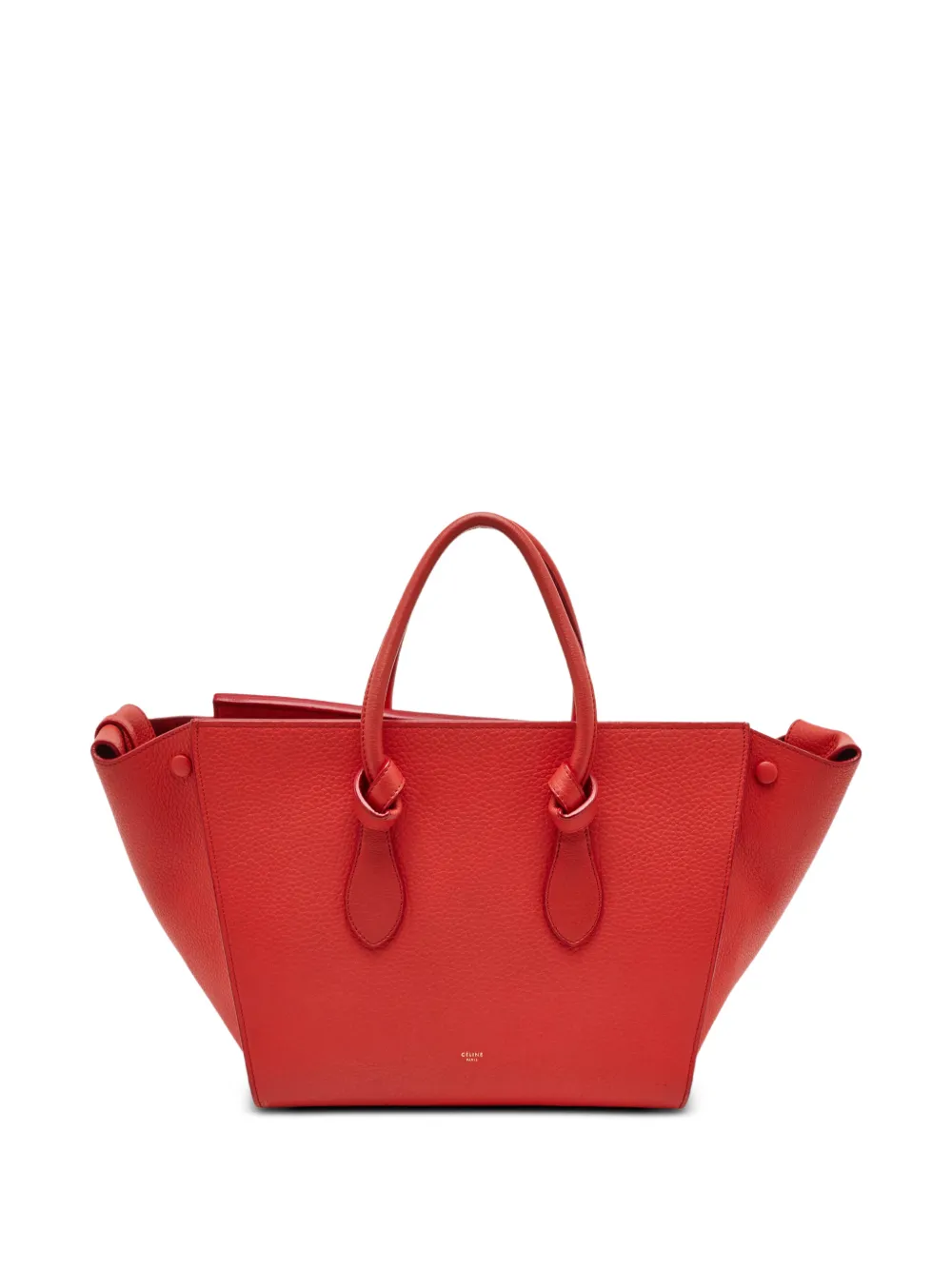 Celine Pre-Owned 2014 small Tie leather tote bag - Rosso