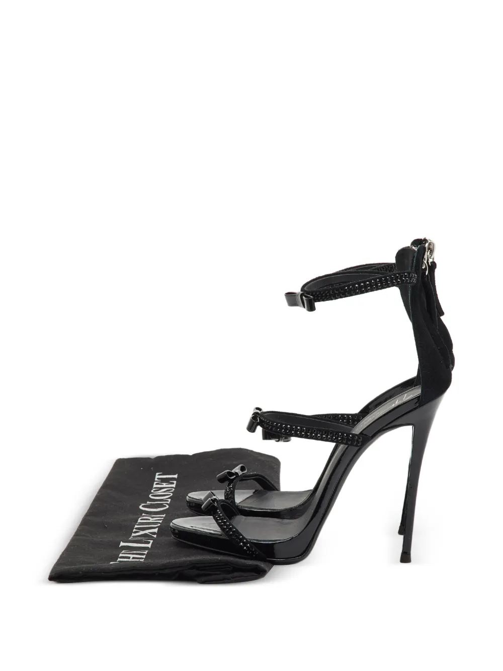 Giuseppe Zanotti Vintage Sandali Harmony con fiocco - Nero