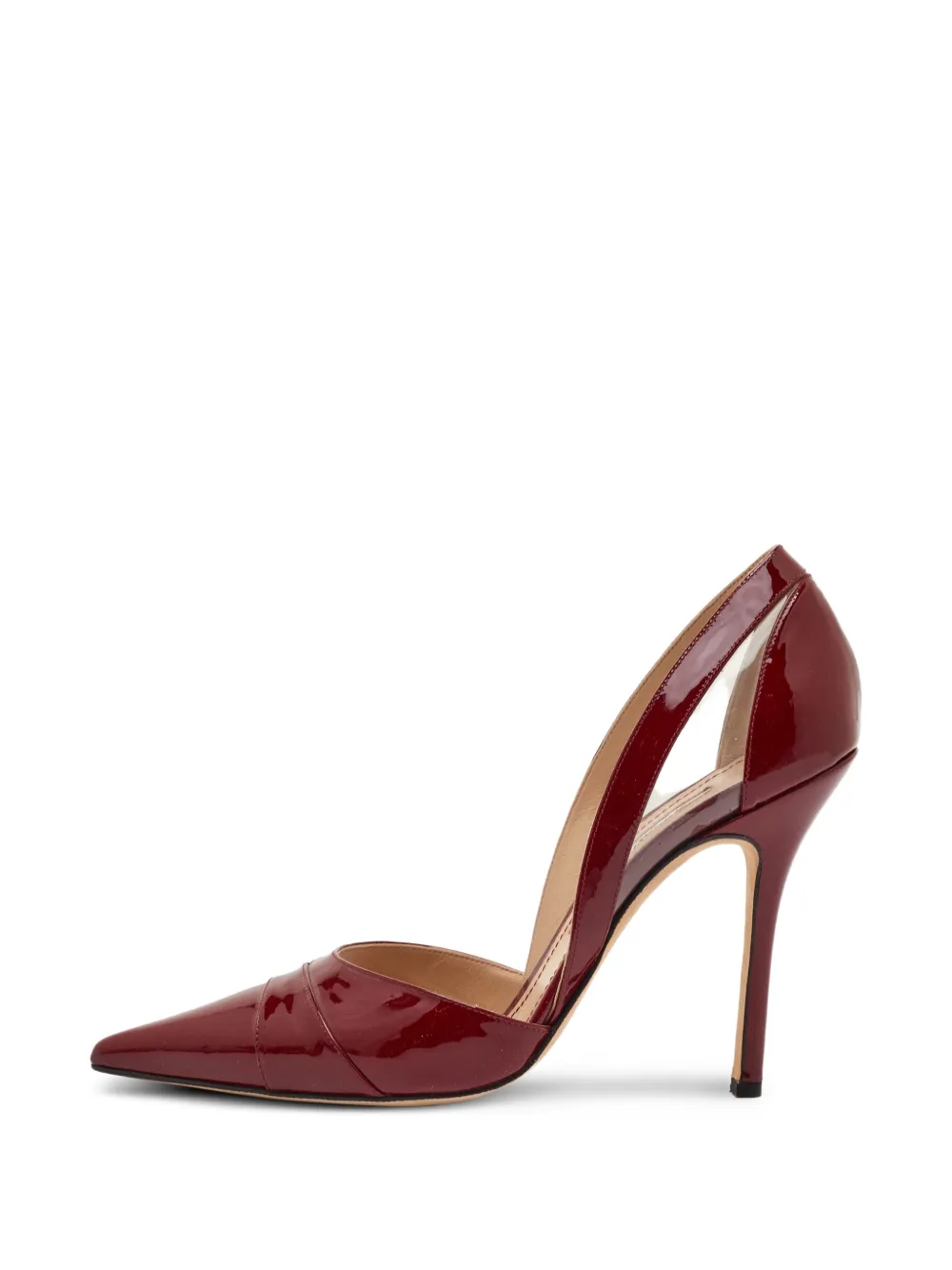 Manolo Blahnik D'Orsay pointed-toe pumps - Rot