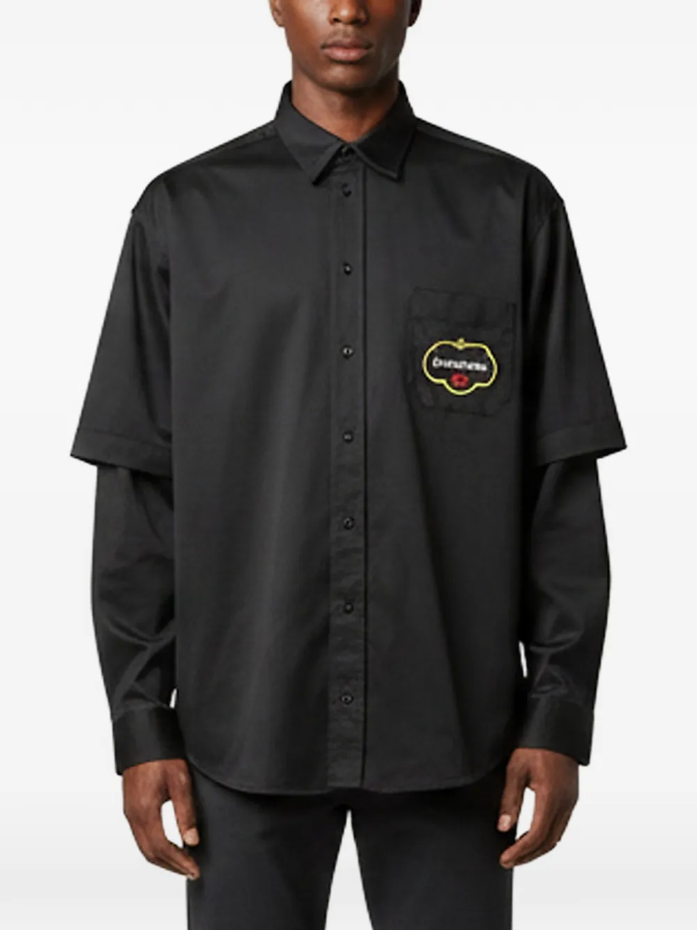 Balenciaga Pre-Owned Camicia con logo - Nero