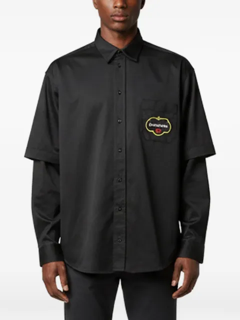 Balenciaga Pre-Owned camisa con logo bordado