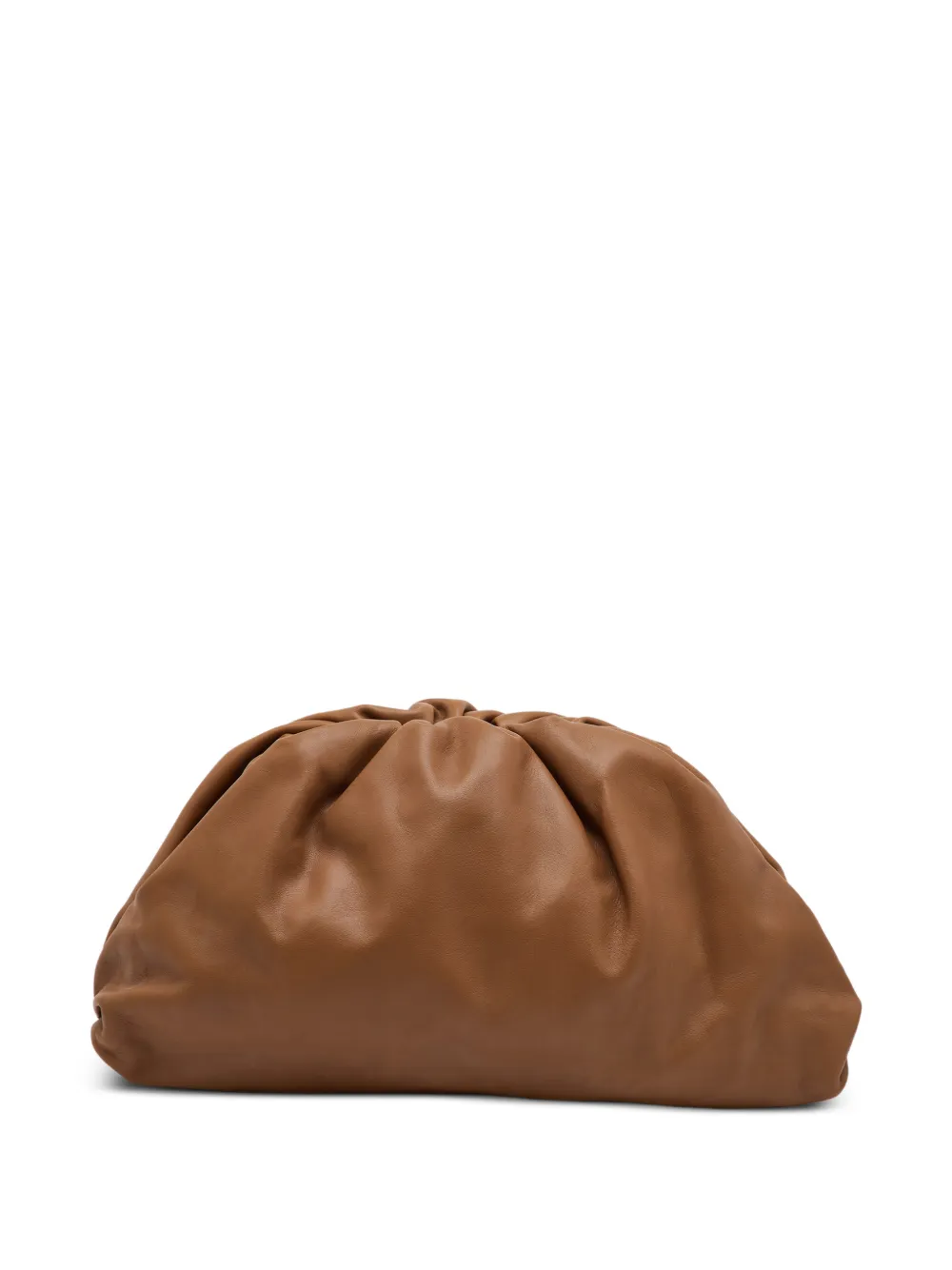 Bottega Veneta Pre-Owned The Pouch leather clutch bag - Marrone