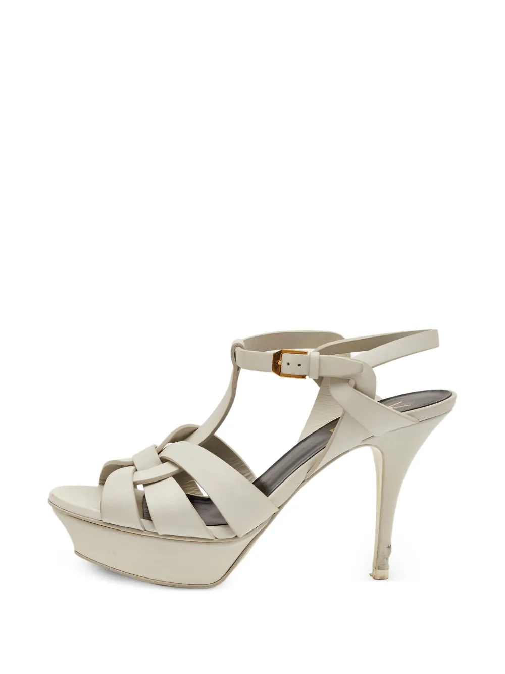 Saint Laurent Pre-Owned Tribute platform sandals - Weiß