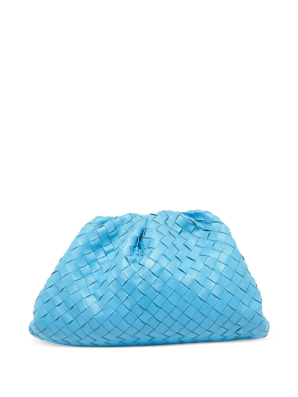 Bottega Veneta Pre-Owned The Pouch Clutch mit Intrecciato-Muster - Blau