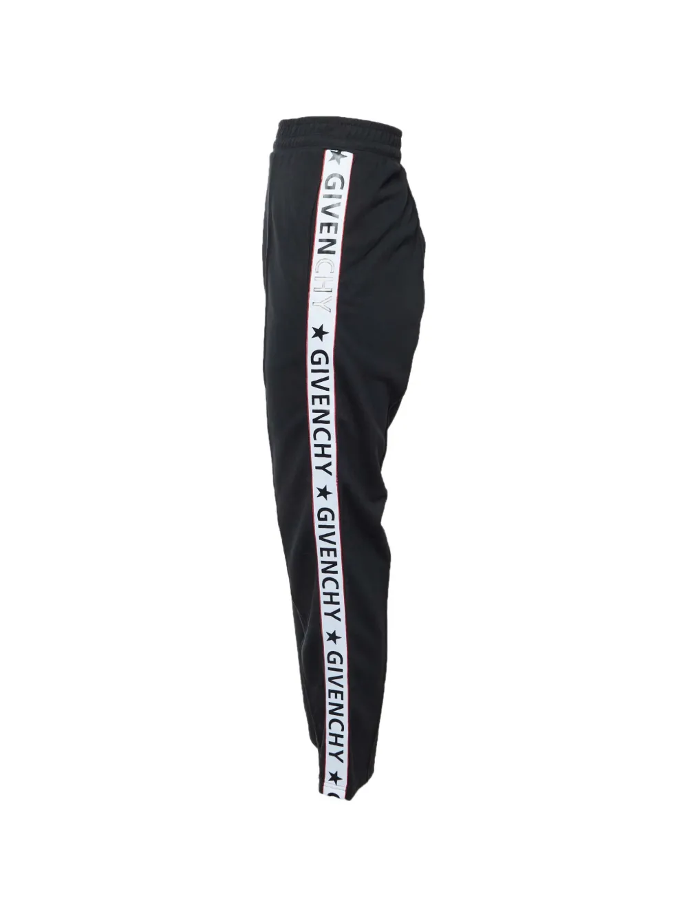 Pre-owned Givenchy Logo Tape Track Pants In Black
