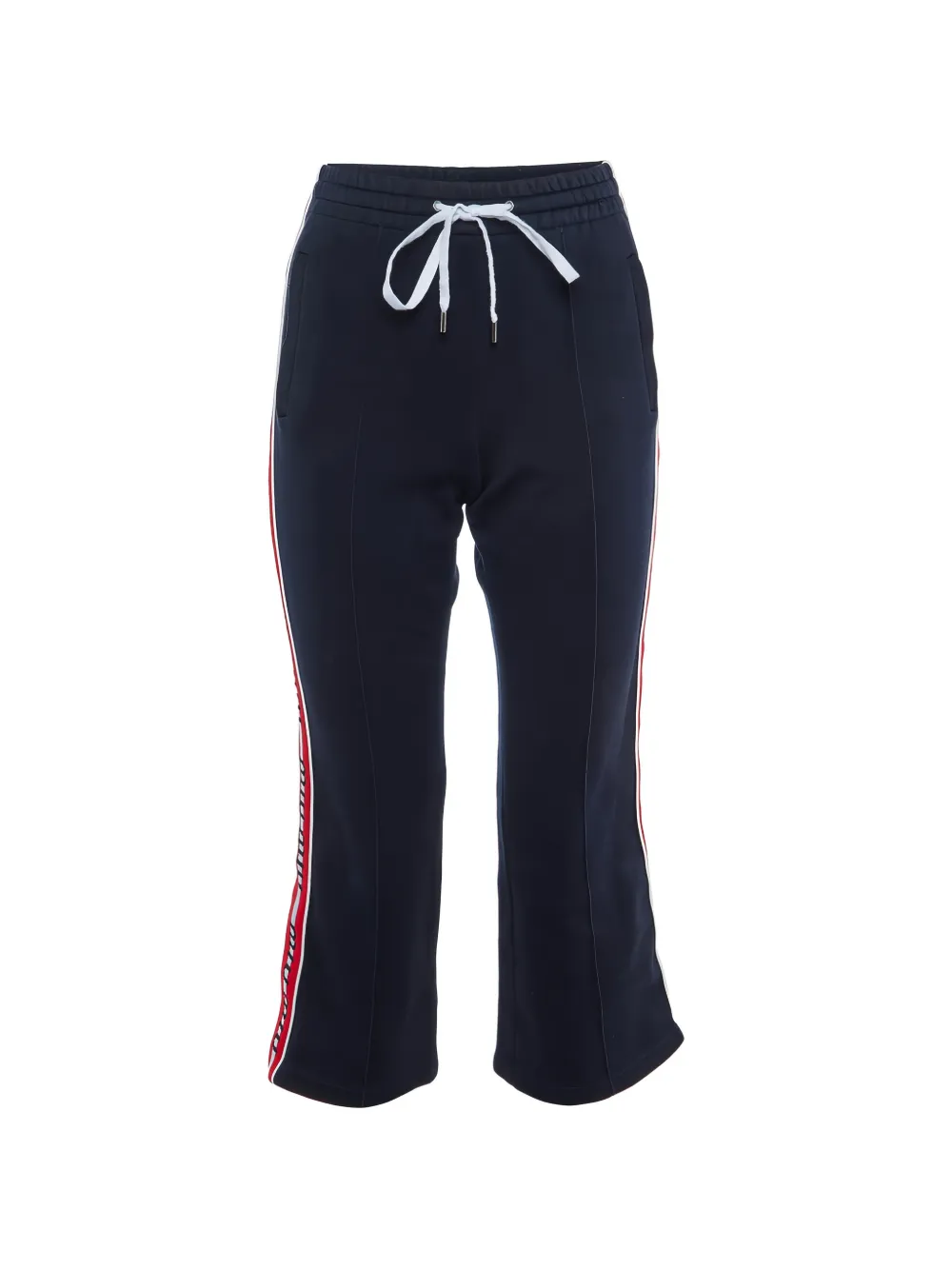 Pre-owned Miu Miu Side-stripe Track Pants In Blue