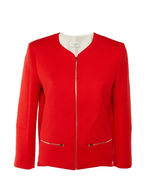 SANDRO zip-front cotton jacket