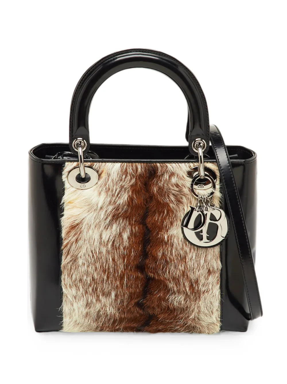 Christian Dior Pre-Owned 2000 mittelgroße Lady Dior Handtasche - Schwarz