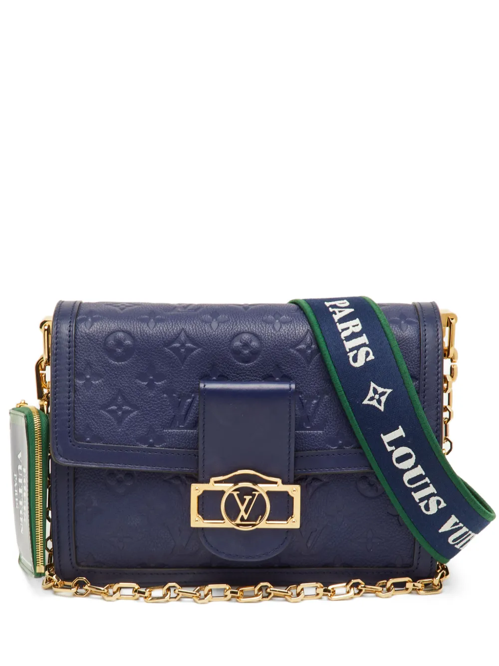 Louis Vuitton Pre-Owned Borsa a tracolla Dauphine Monogram Empreinte - Blu
